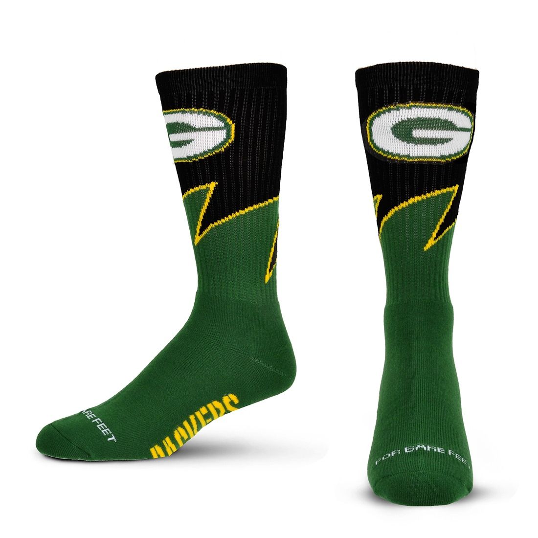 Packers Black Wave Sock