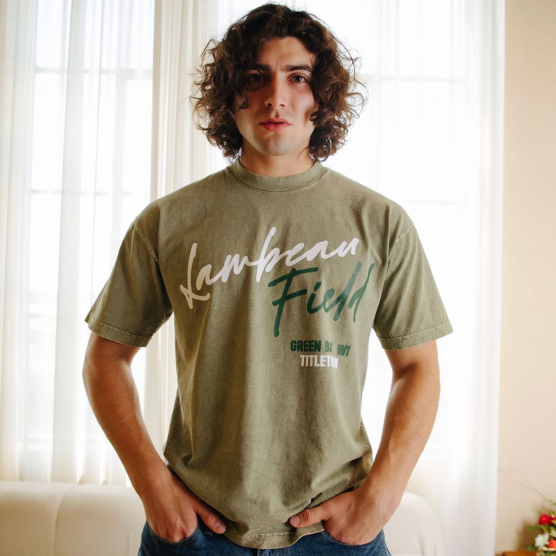 Lambeau Field Stacked Script T-Shirt 1 Lambeau Field Stacked Script T-Shirt