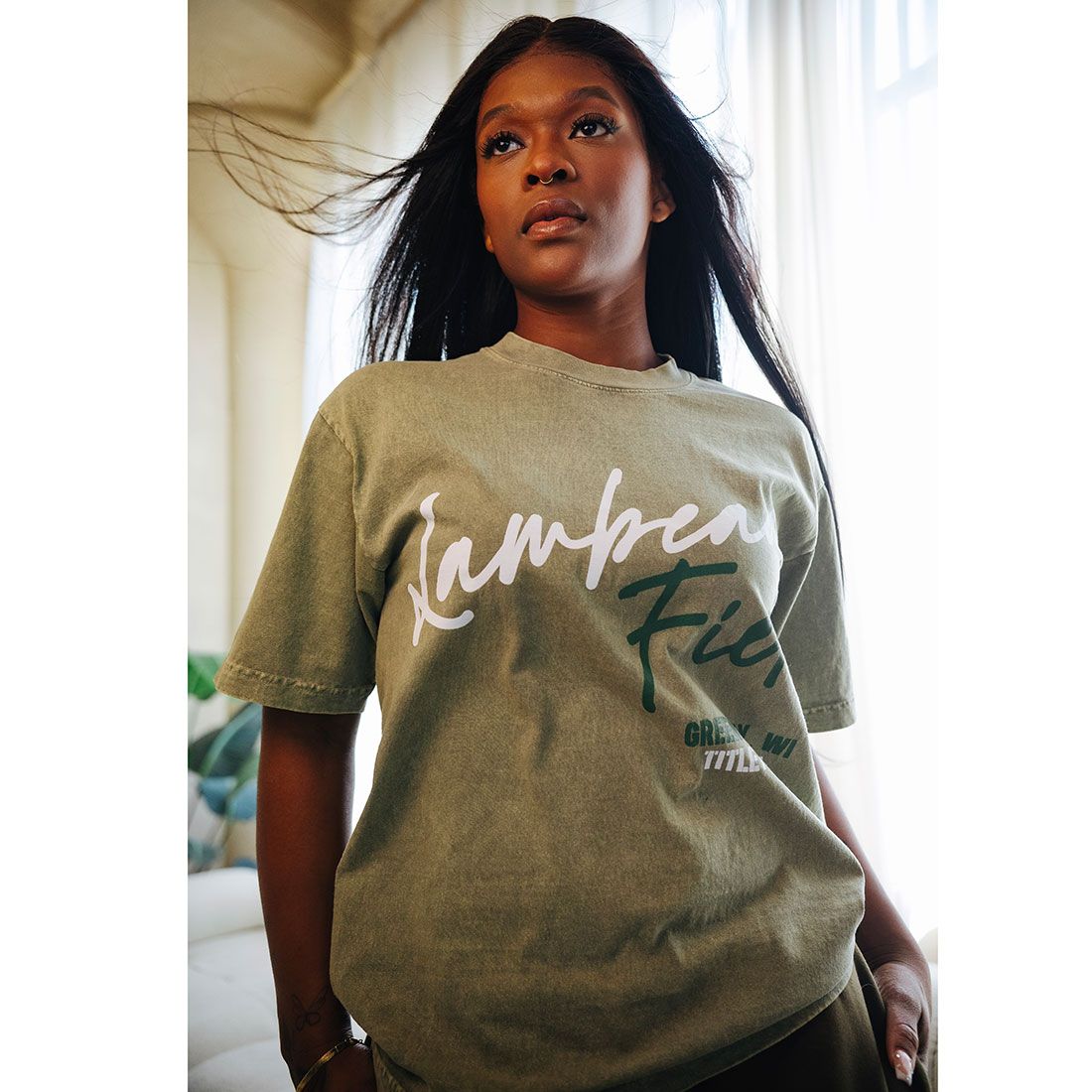 Lambeau Field Stacked Script T-Shirt 2 Lambeau Field Stacked Script T-Shirt