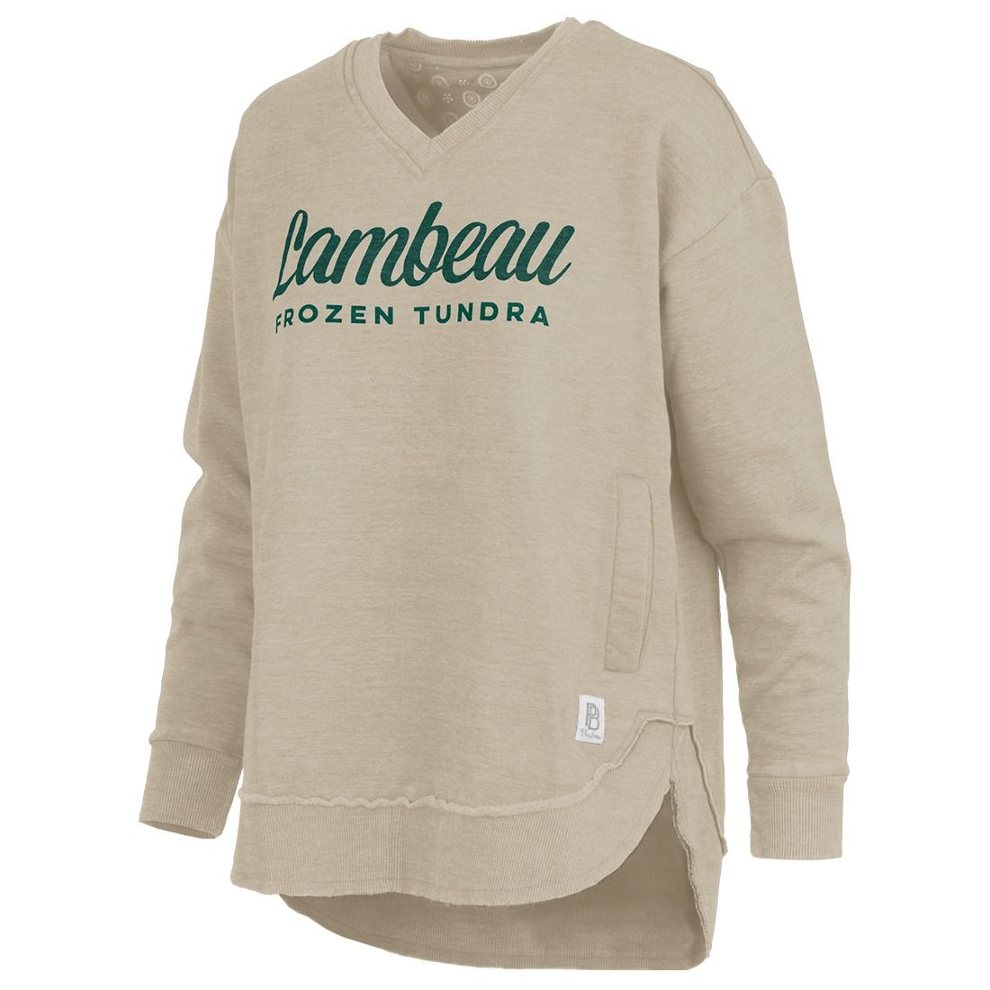 Lambeau Field Womens Abrianna V-Neck Fleece