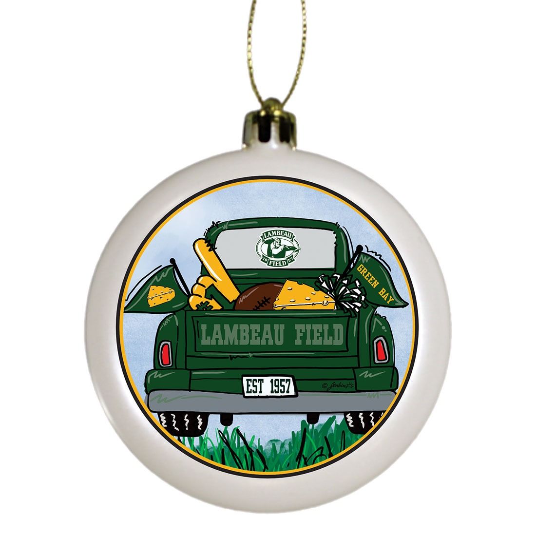 Lambeau Field Tailgate Truck Ornament