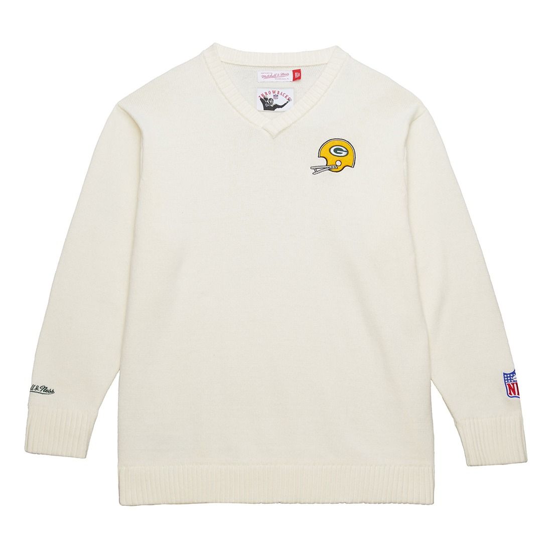Packers Mitchell & Ness Retro Helmet Sweater