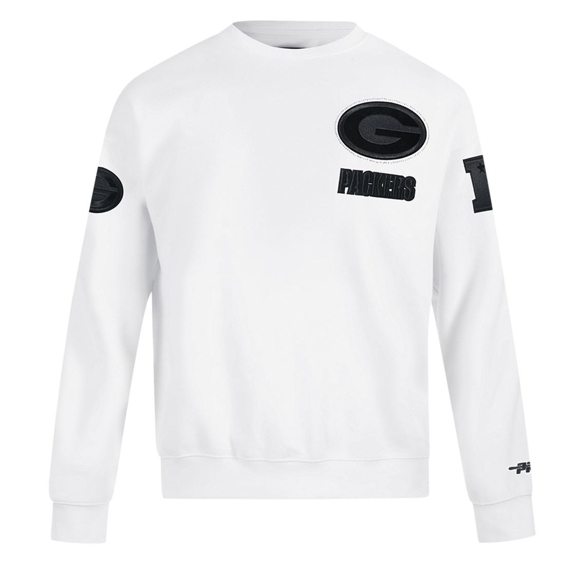 Packers Pro Standard Black Out White T-Shirt 19 Packers Pro Standard Black Out White T-Shirt
