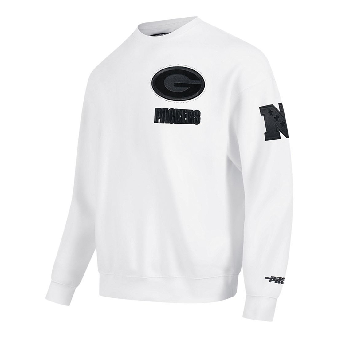 Packers Pro Standard Black Out White T-Shirt