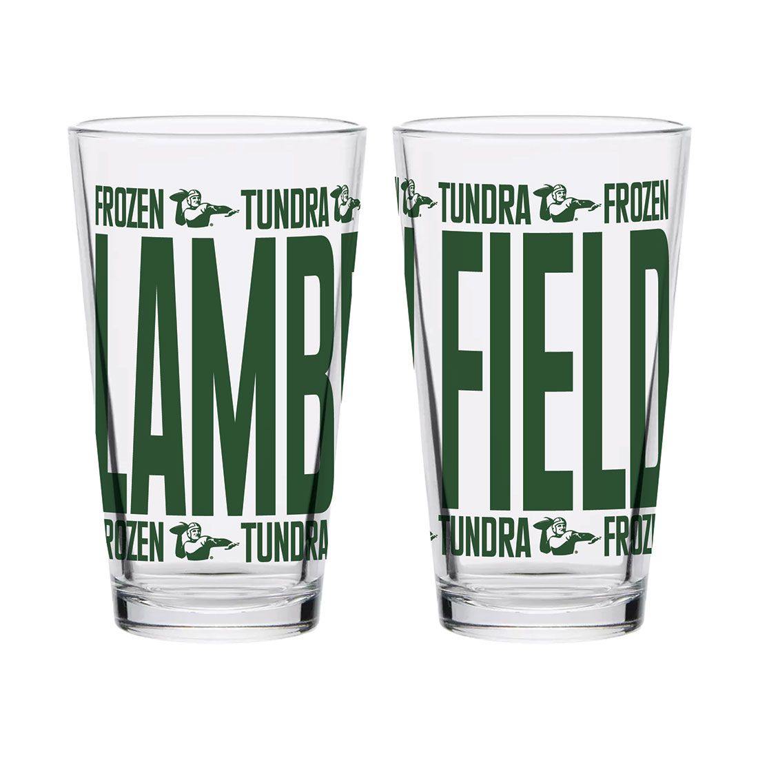 Lambeau Field Elevated Pint Glass 1 Lambeau Field Elevated Pint Glass