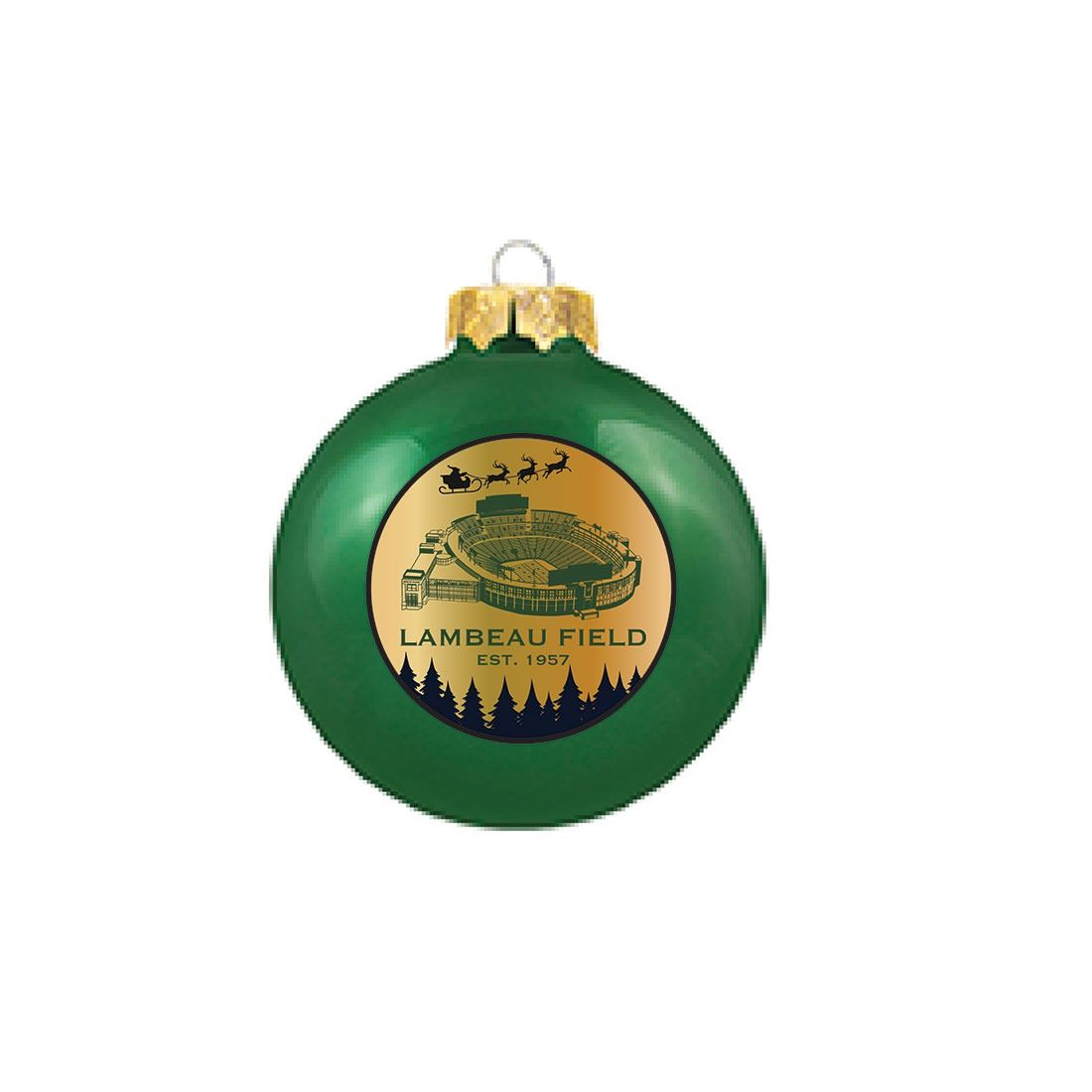 Lambeau Field Sleigh Shatterproof Ball Ornament