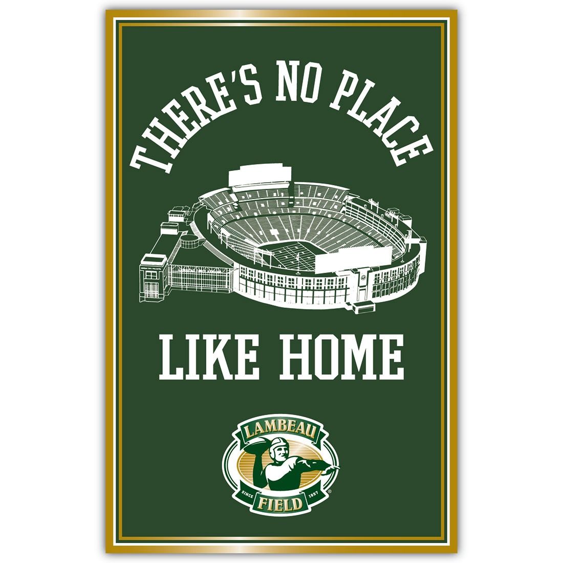 Lambeau Field No Place Like Home Poster