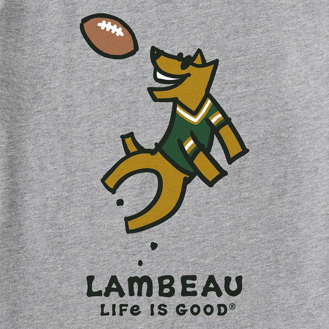 Lambeau Field Life is Good Youth Leap T-Shirt
