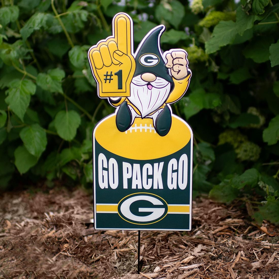 Packers Metal Garden Gnome Decor
