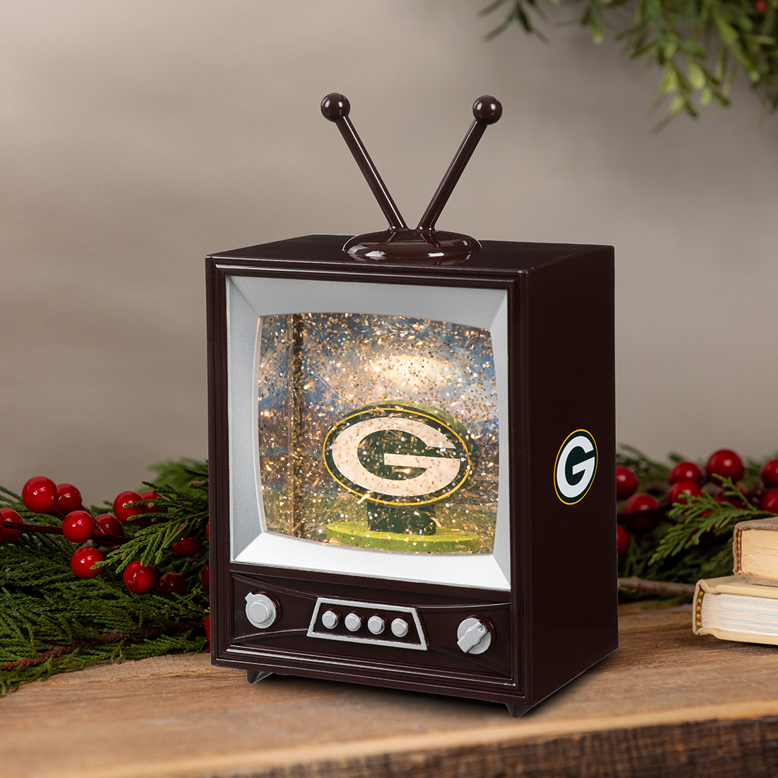 Packers Retro TV Water Lantern