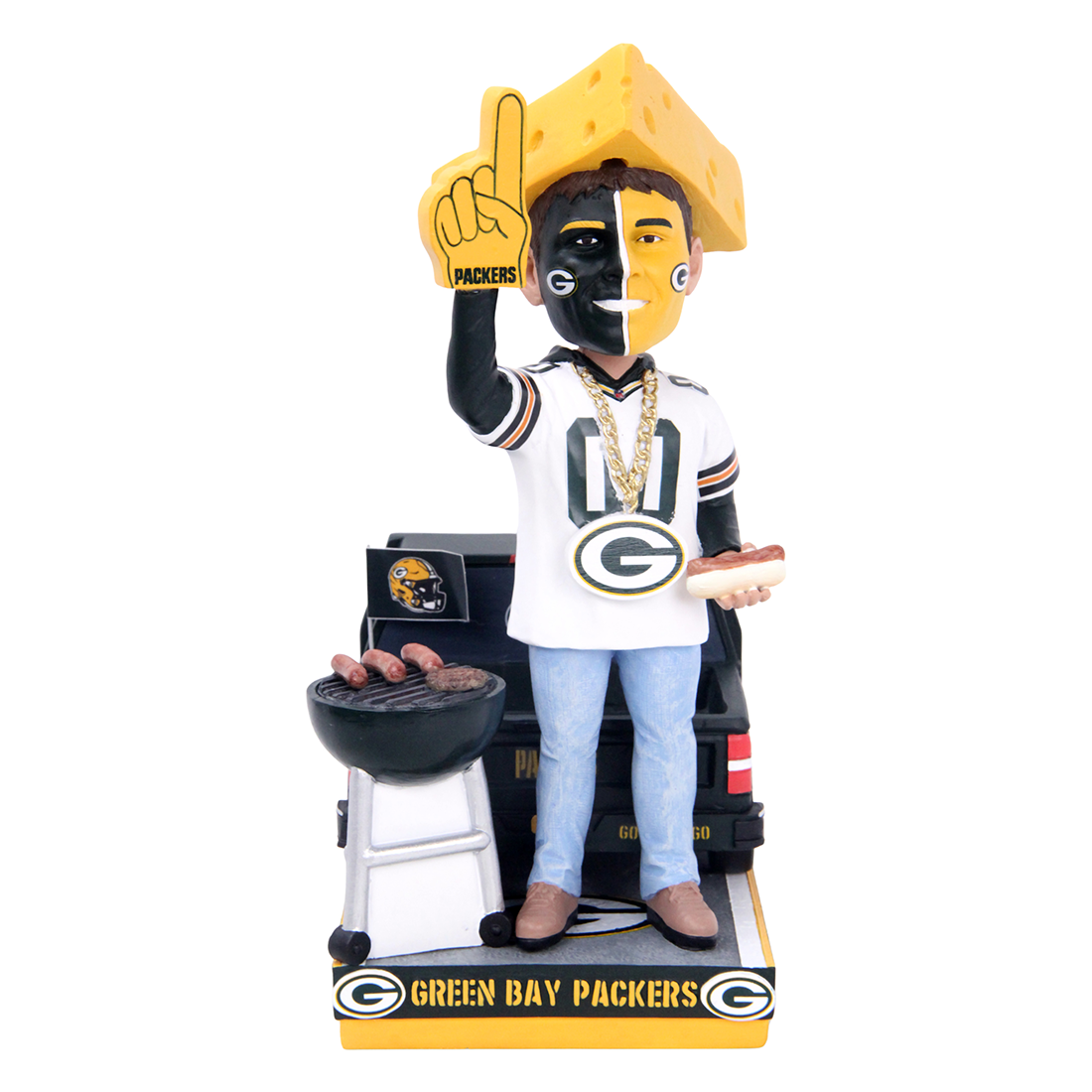 Packers FOCO "The Fan" Away Bobblehead