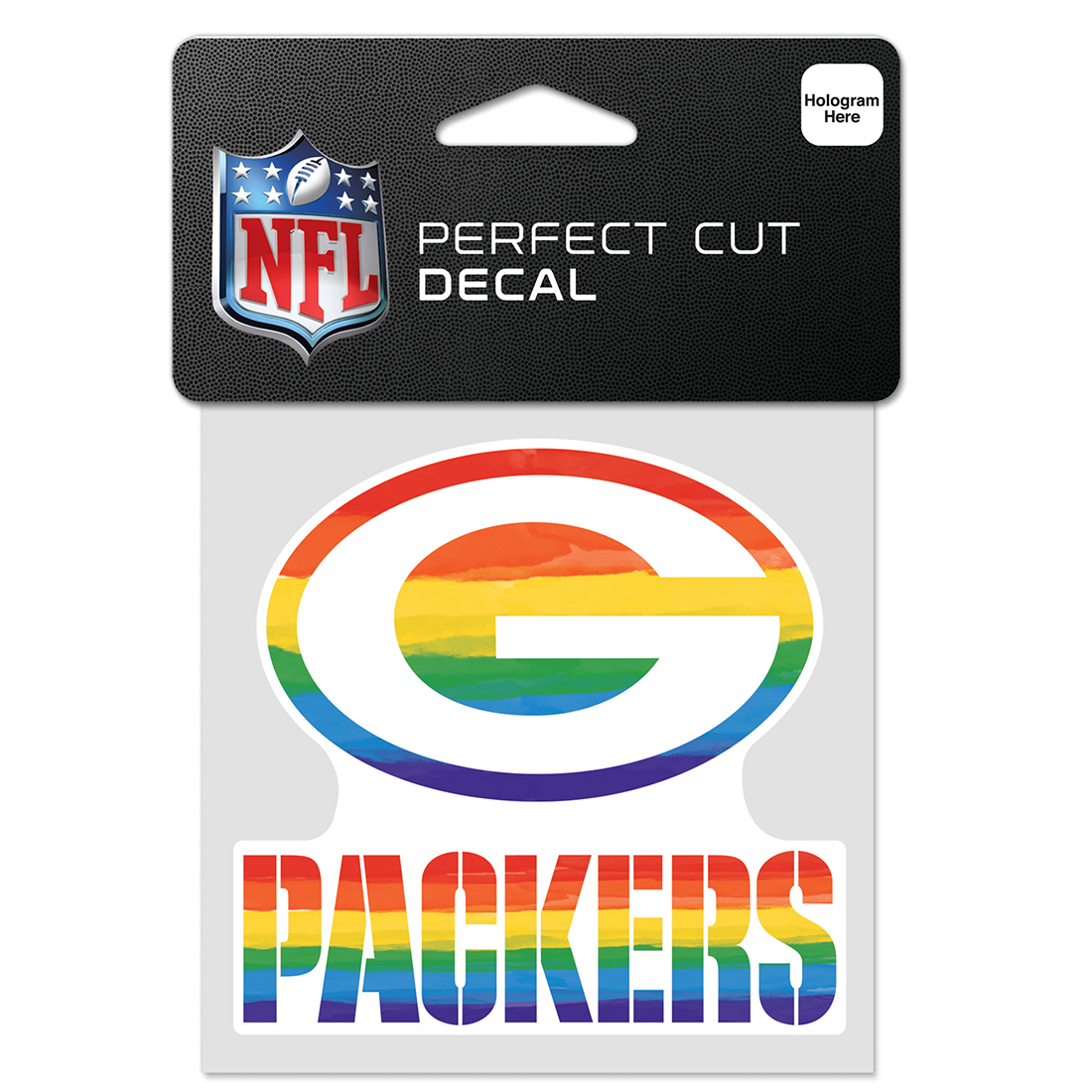 Packers Wincraft Pride Paint Smear Decal
