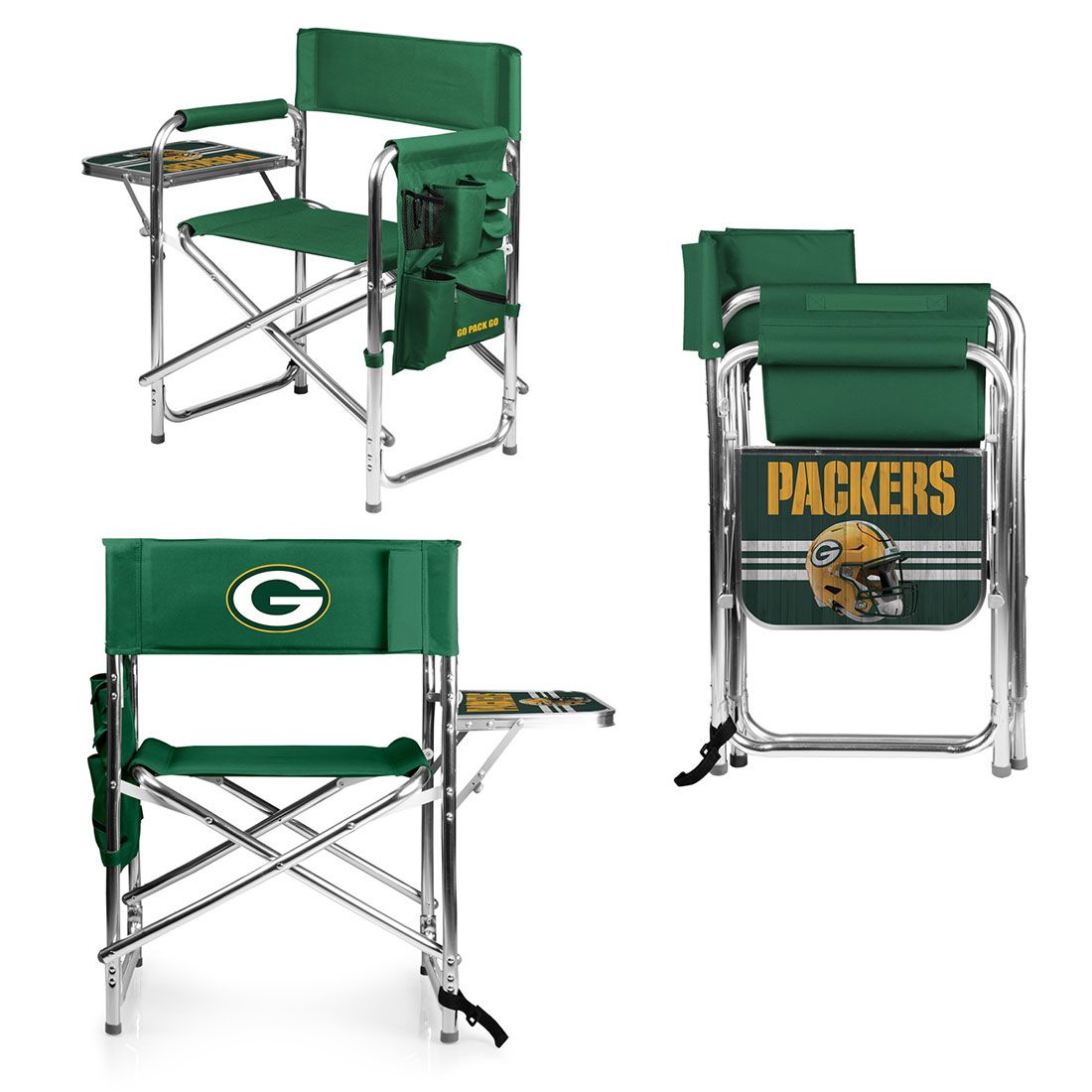 Packers Sports Chair with Table 1 Packers Sports Chair with Table