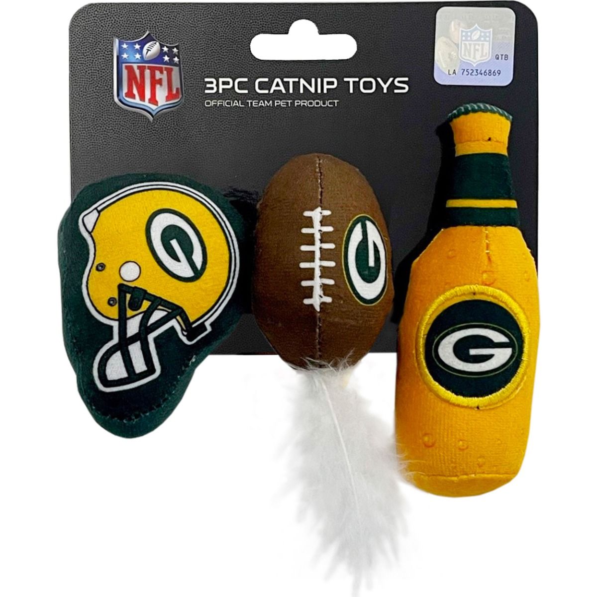 Packers 3-Piece Catnip Toy