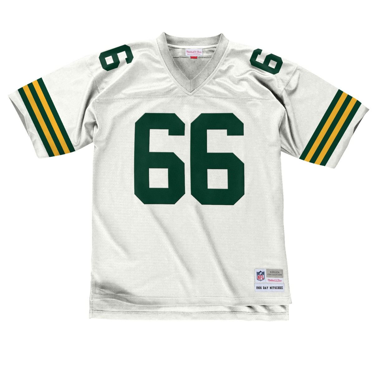 #66 Nitschke Mitchell & Ness Away Replica Jersey