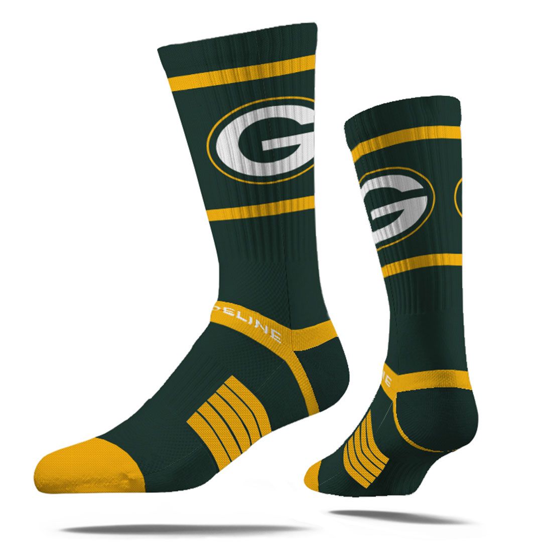 Packers Premium Stripe Crew Sock
