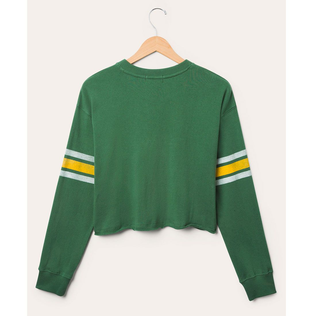 Packers Junk Food Womens Kickoff Cropped Crew 2 Packers Junk Food Womens Kickoff Cropped Crew