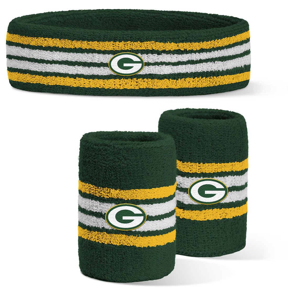 Packers 3-Piece Headband & Wristband Combo 7 Packers 3-Piece Headband & Wristband Combo