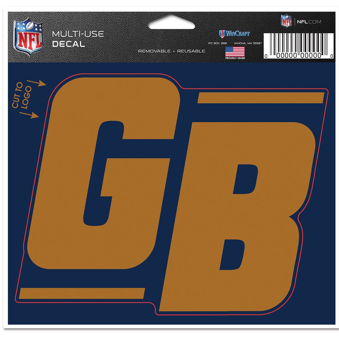 Packers 23 Classic Wincraft GB Multi-Use Decal