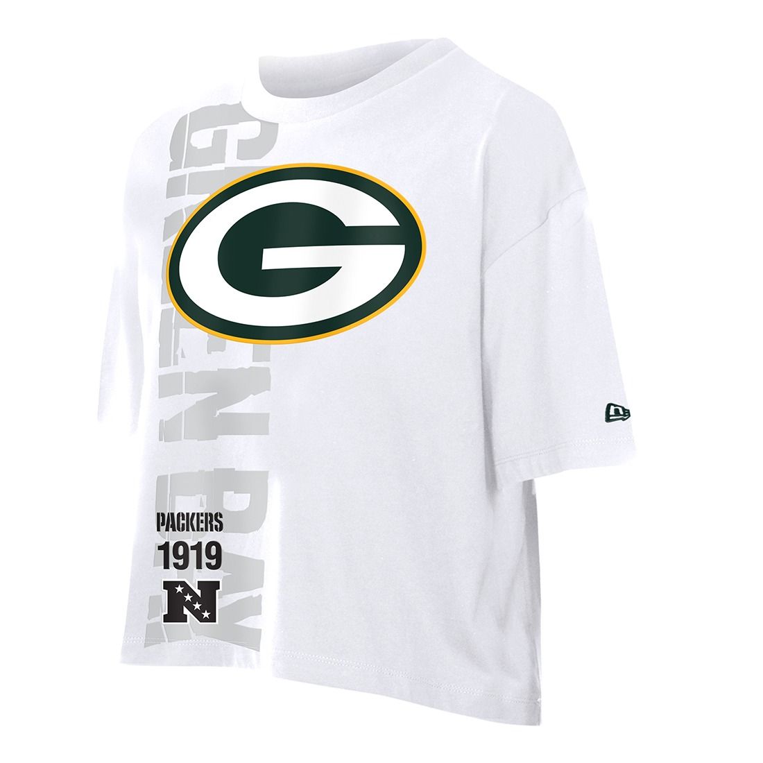 Packers New Era Womens Leisure Boxy Crop T-Shirt 3 Packers New Era Womens Leisure Boxy Crop T-Shirt