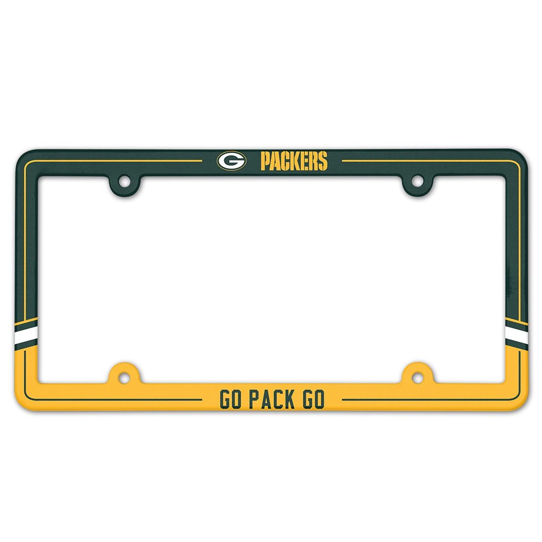 Packers Wincraft Helmet Stripe License Plate Frame