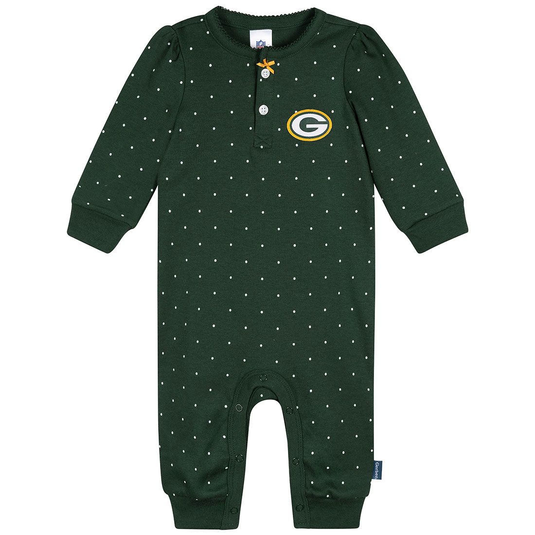 Packers Gerber Infant Girls Spotted Coverall