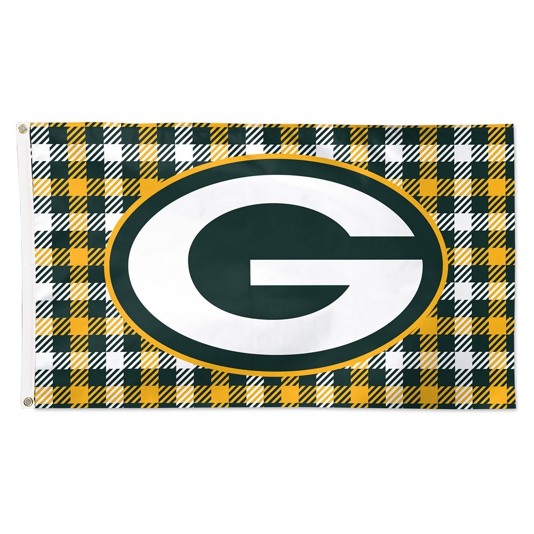 Packers Wincraft Plaid Deluxe Flag
