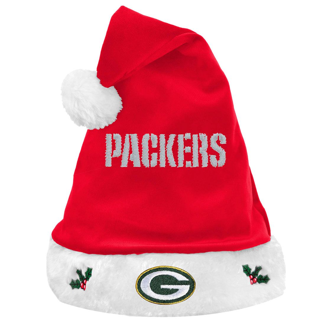 Packers FOCO Embroidered Santa Hat