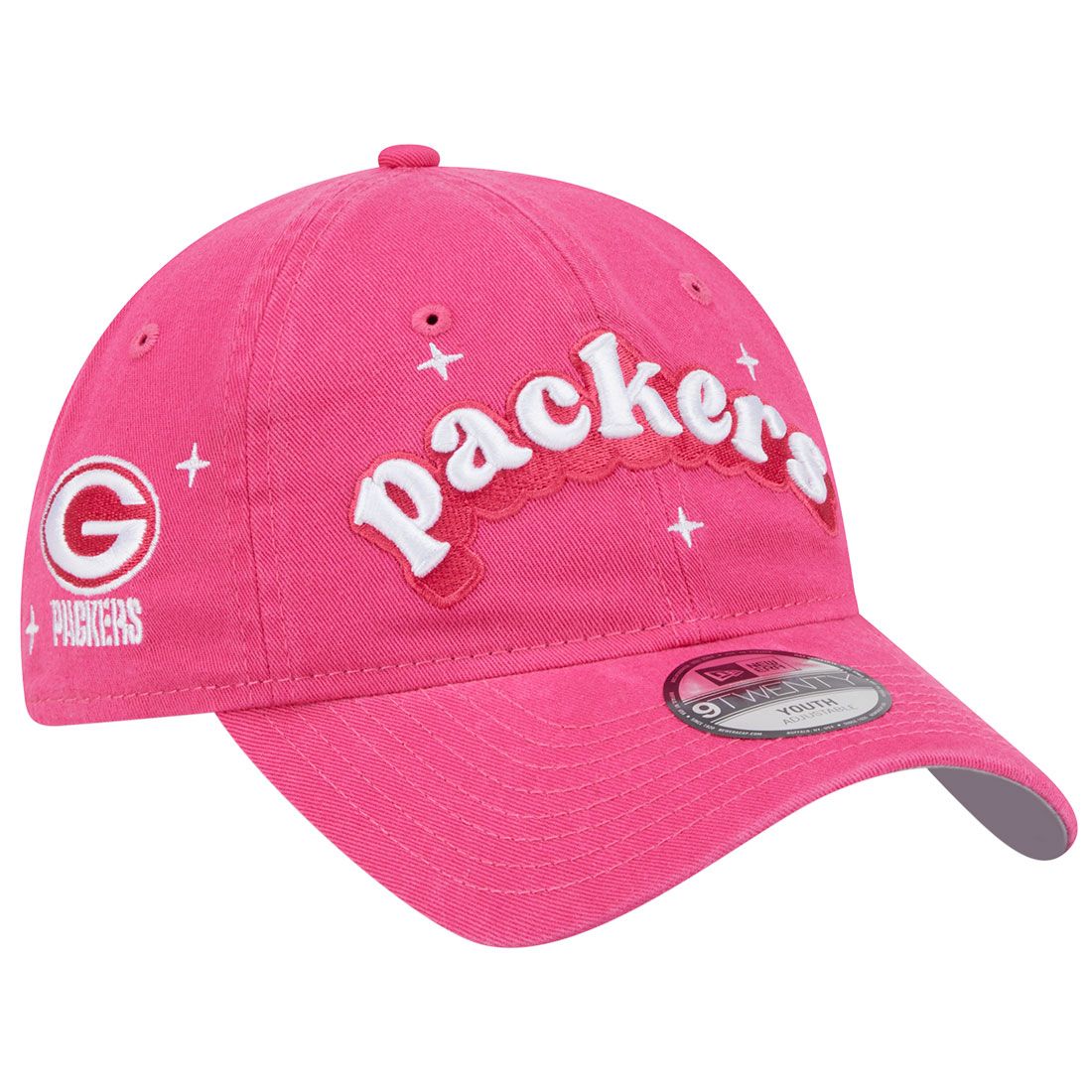 Packers New Era Toddler Girls Cheer 9Twenty Cap 2 Packers New Era Toddler Girls Cheer 9Twenty Cap