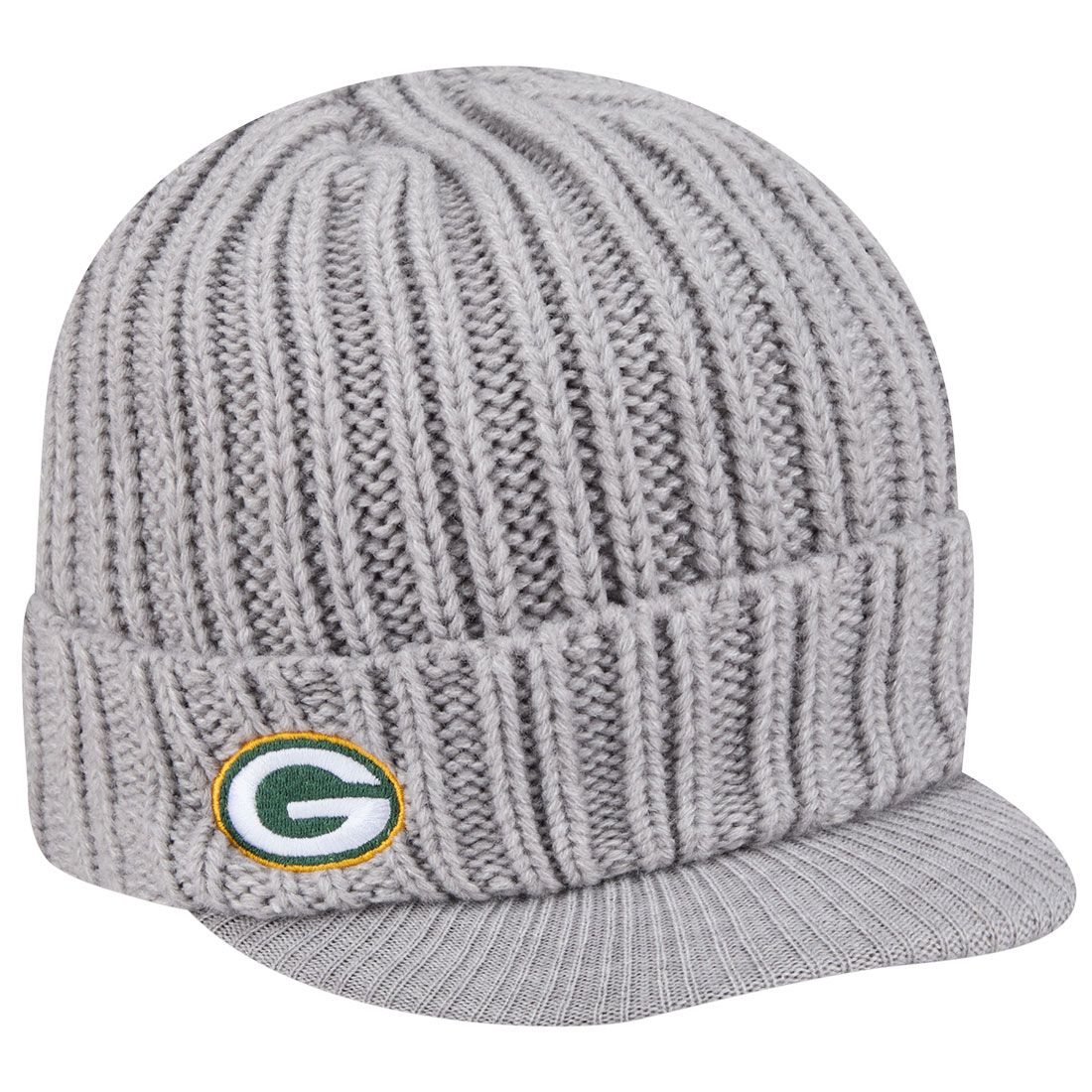 Packers New Era Visor Knit Hat