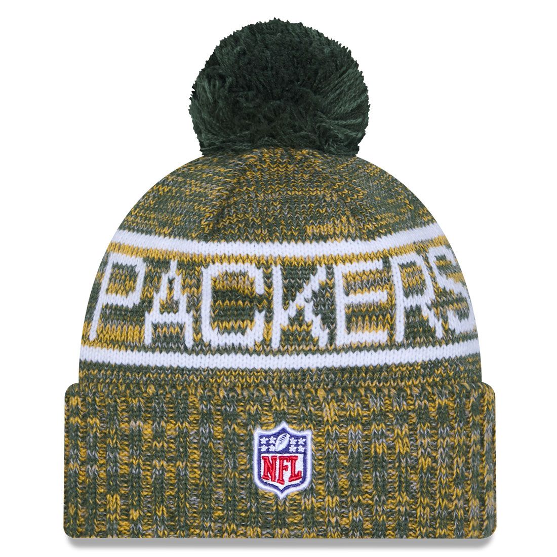 Packers New Era 2025 Sideline Sport Knit Hat