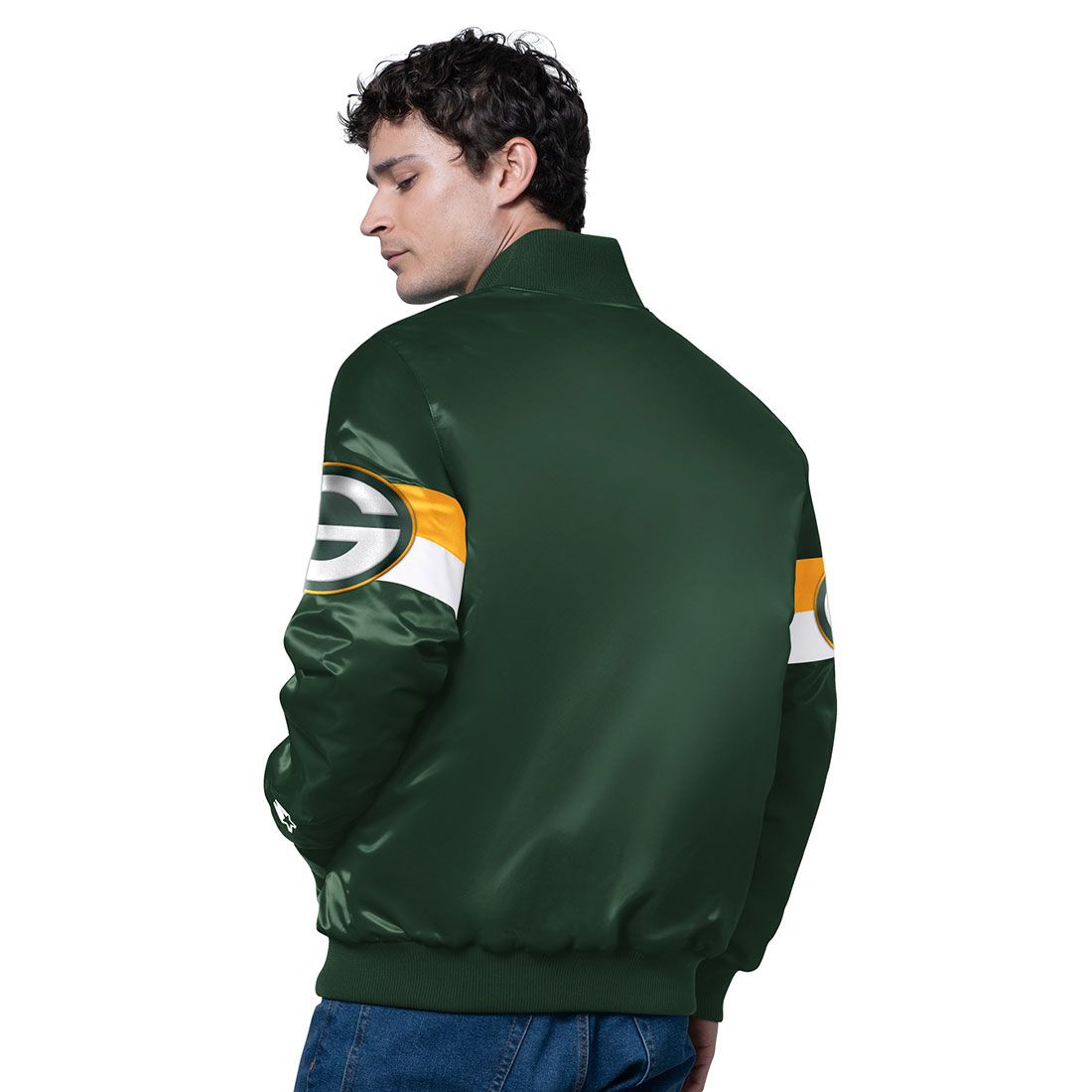 Packers Starter Triple Option Varsity Jacket 2 Packers Starter Triple Option Varsity Jacket