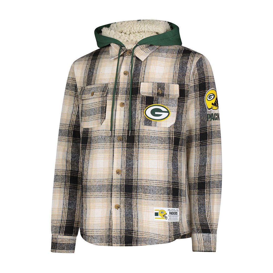 Packers Icer Fired Up Flannel Hoodie