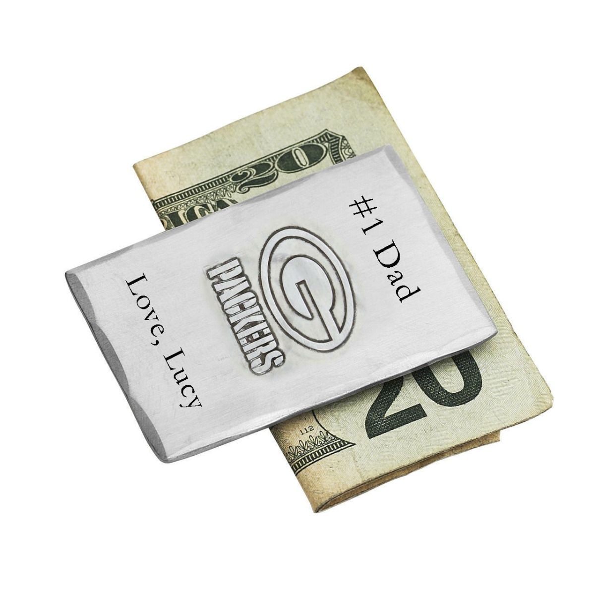 Packers Personalized Stainless Steel Money Clip
