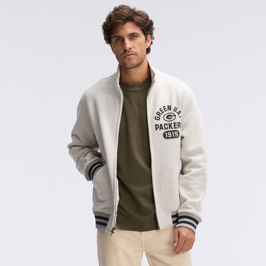 Packers Fanatics Athletic Stadium Full Zip Jacket
