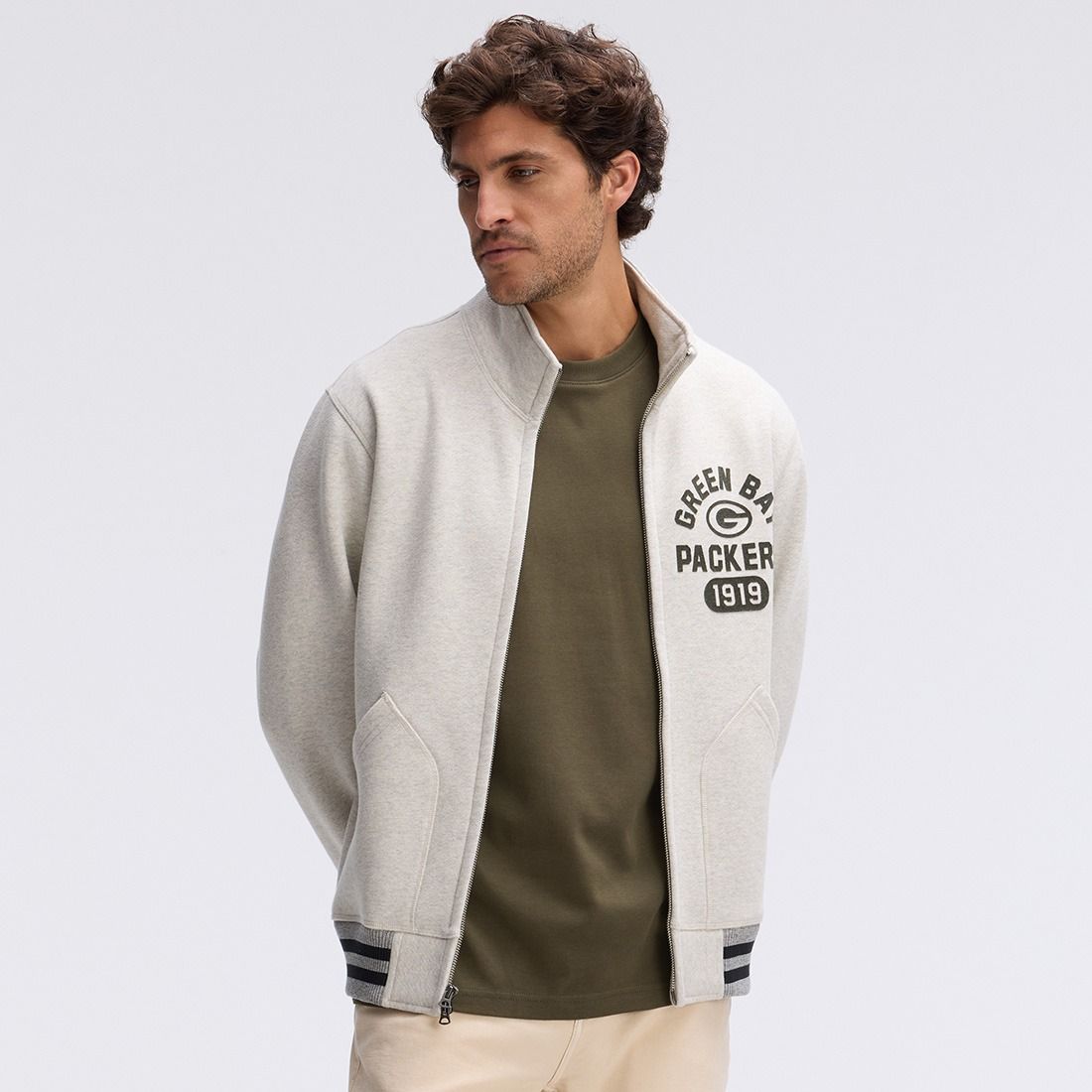 Packers Fanatics Athletic Stadium Full Zip Jacket