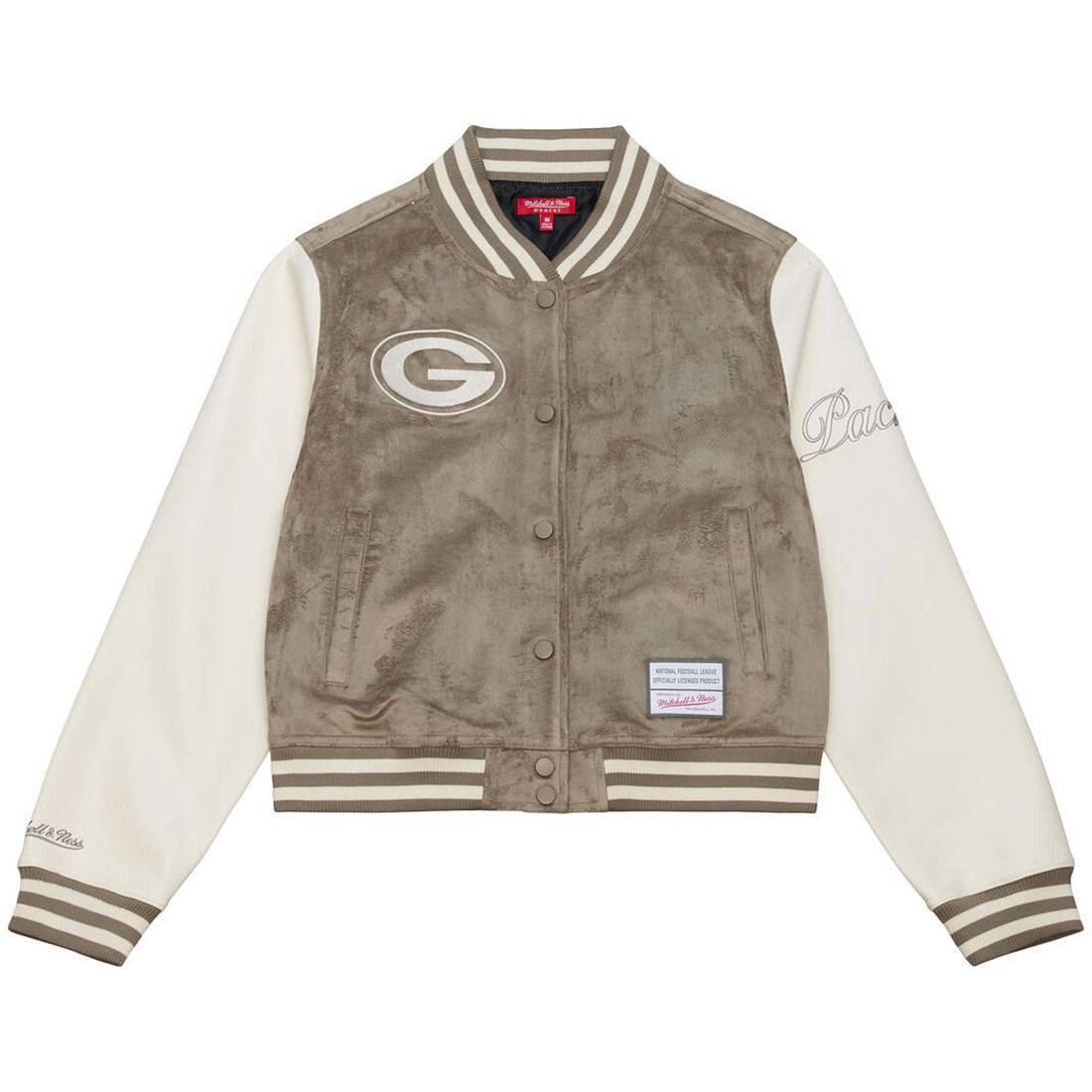 Packers Mitchell & Ness Womens Varsity Jacket