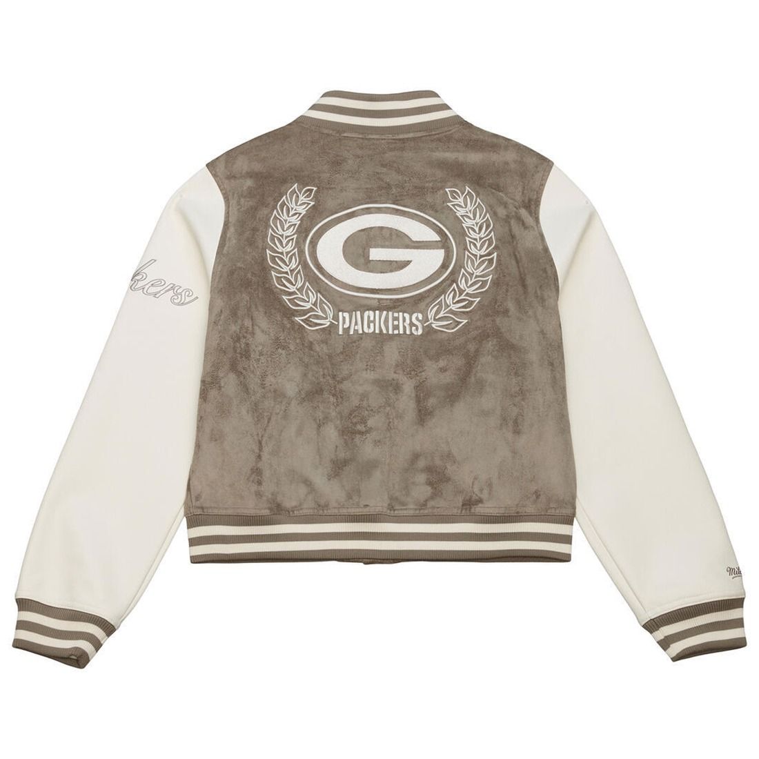 Packers Mitchell & Ness Womens Varsity Jacket 2 Packers Mitchell & Ness Womens Varsity Jacket