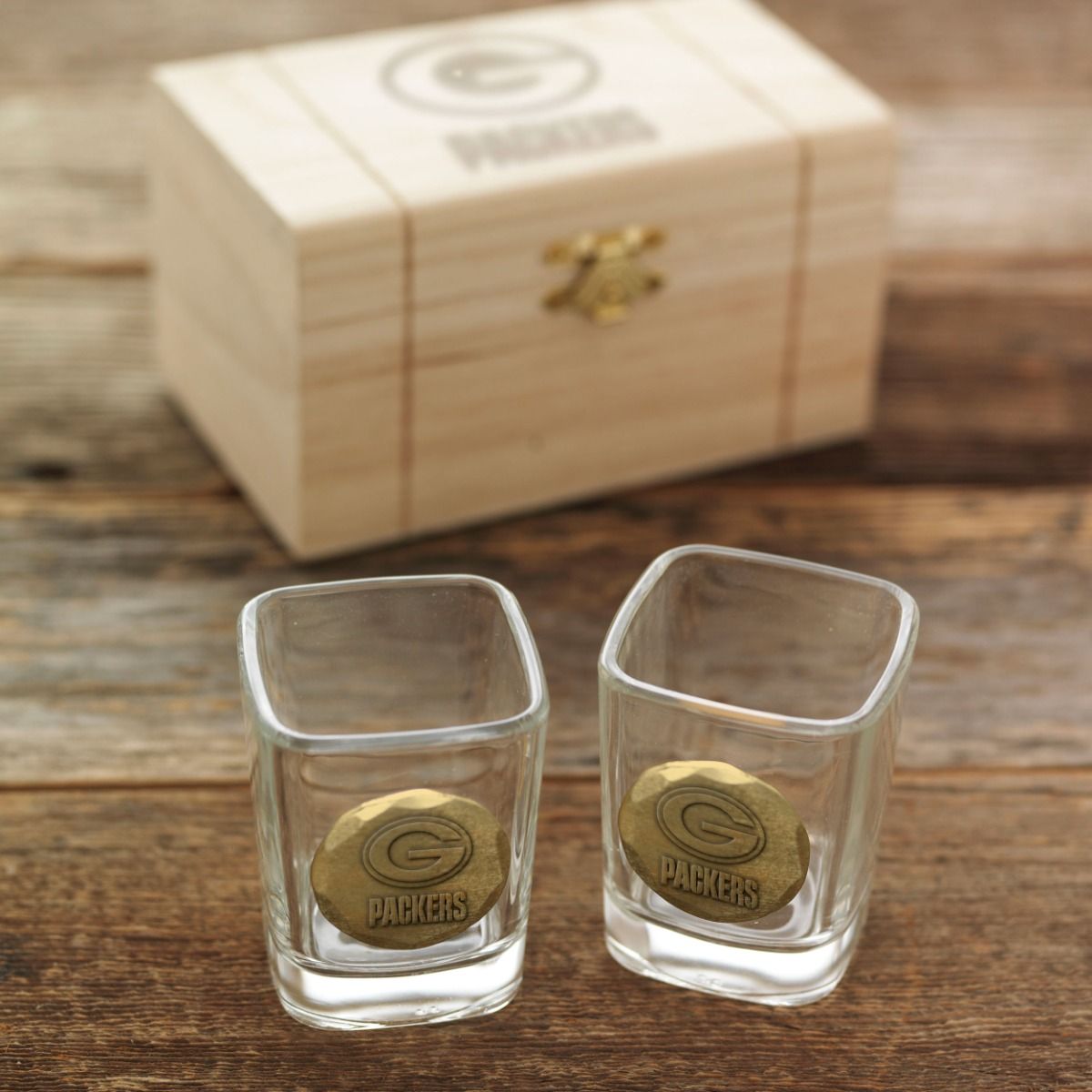 Packers Gameday Bronze Shot Glass Set