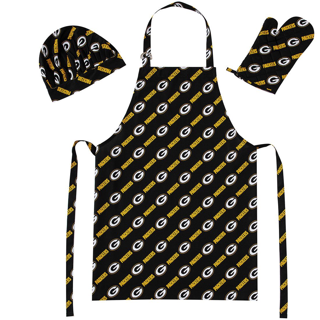 Packers BBQ Apron Accessory Set