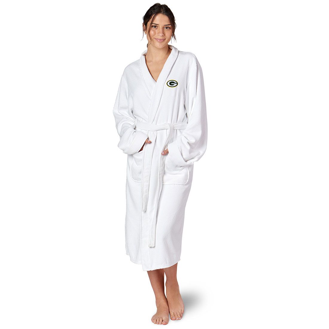 Packers Waffle Weave Robe