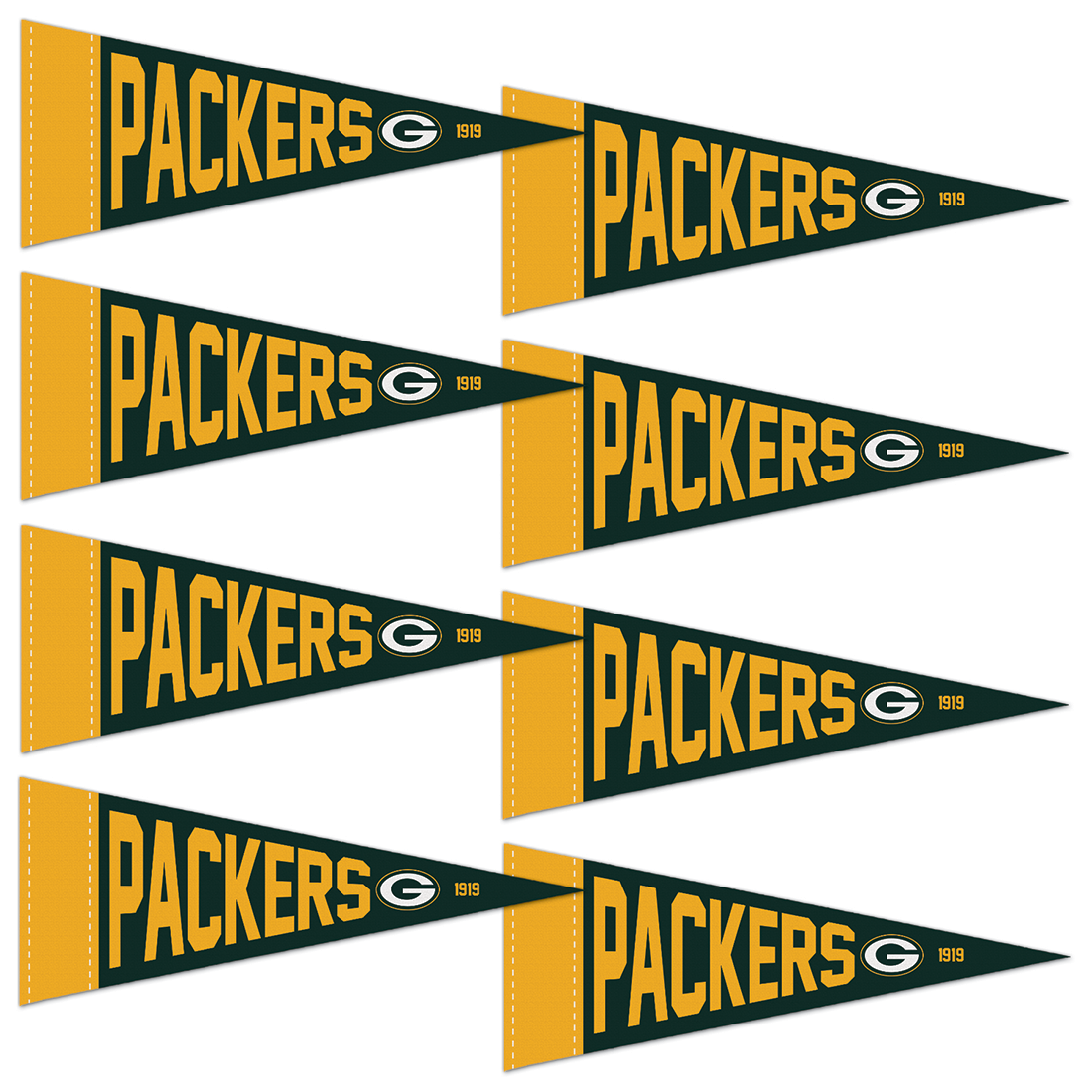 Packers Wincraft Mini Pennant Party Pack