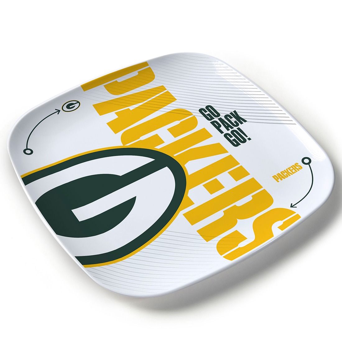 Packers Large Melamine Dinner Plate 1 Packers Large Melamine Dinner Plate