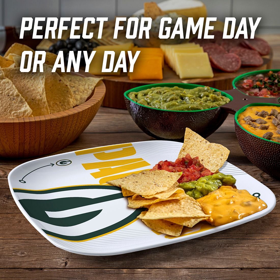 Packers Large Melamine Dinner Plate 5 Packers Large Melamine Dinner Plate