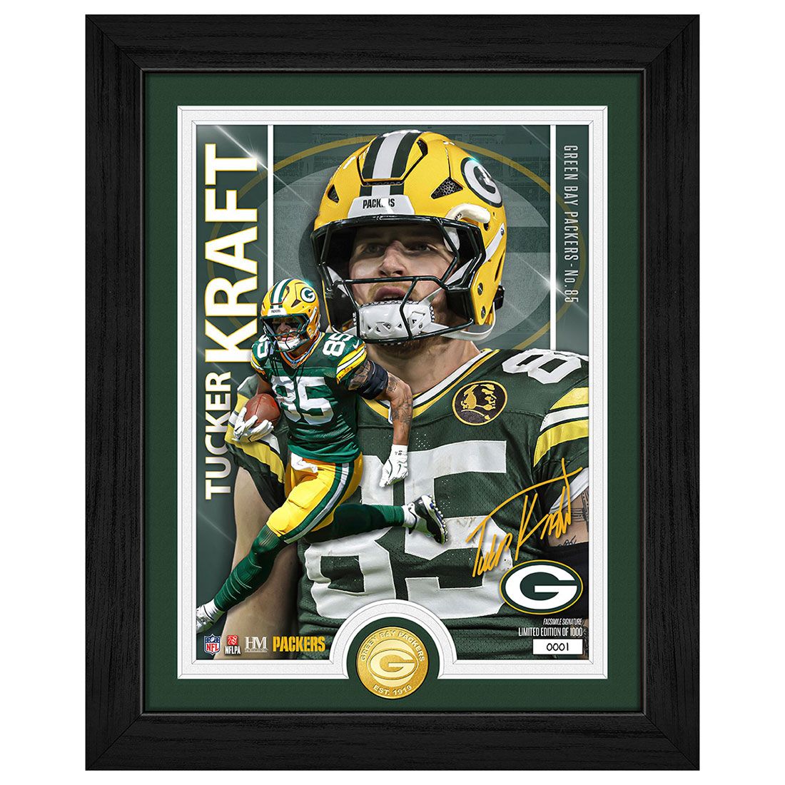 Packers #85 Tucker Kraft Artist Proof Photomint 1 Packers #85 Tucker Kraft Artist Proof Photomint