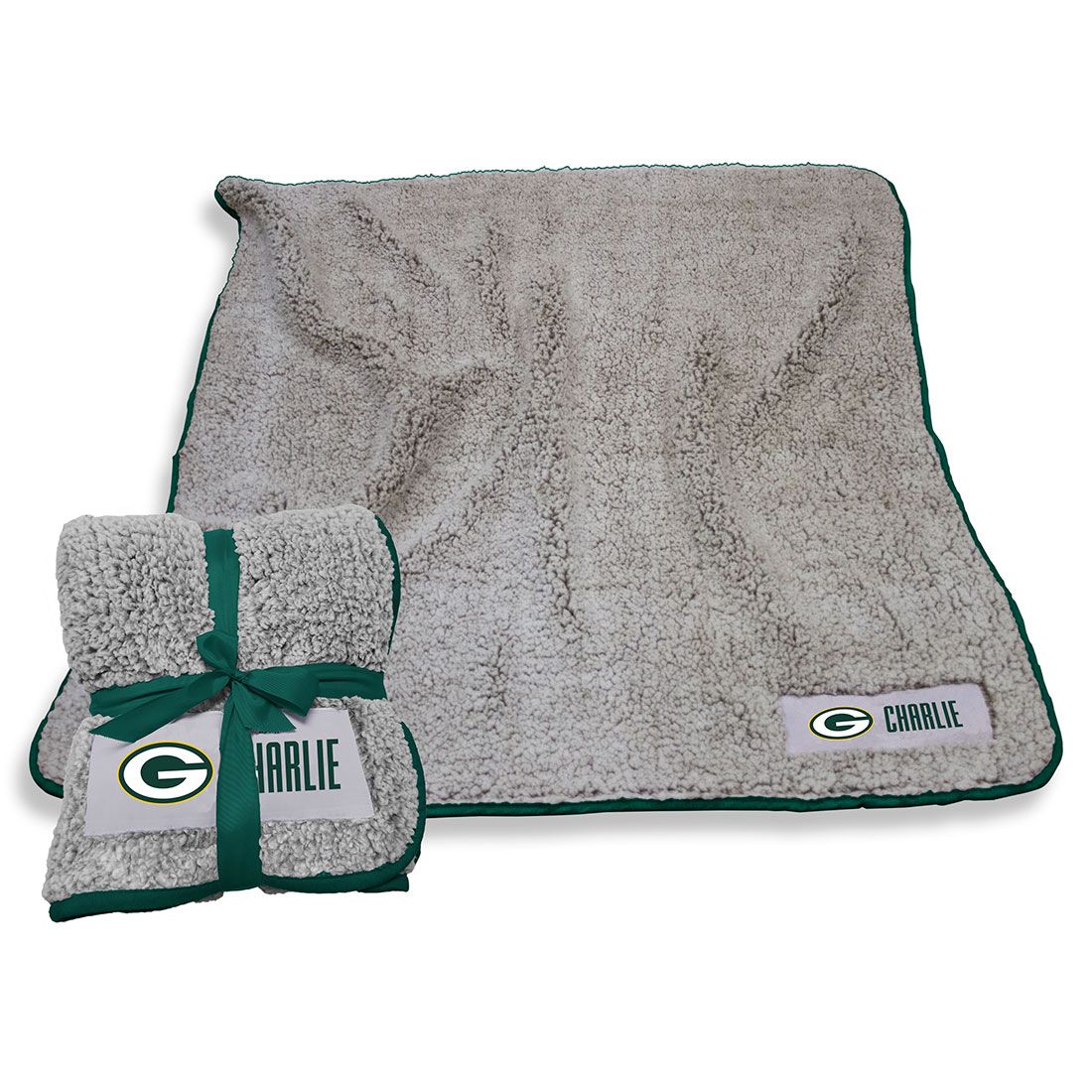 Packers Personalized Frosty Fleece Throw