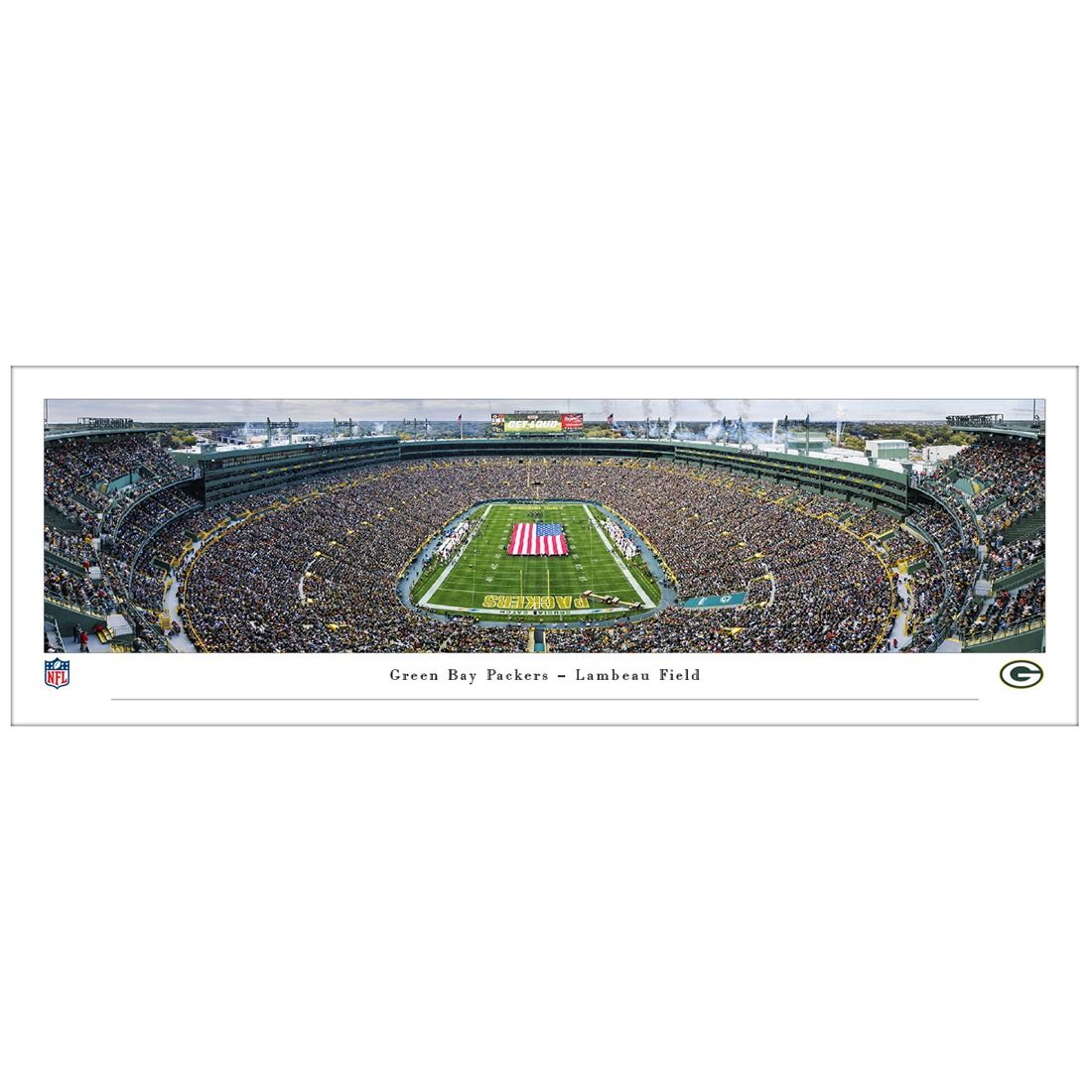 Lambeau Field End Zone Panoramic - Unframed