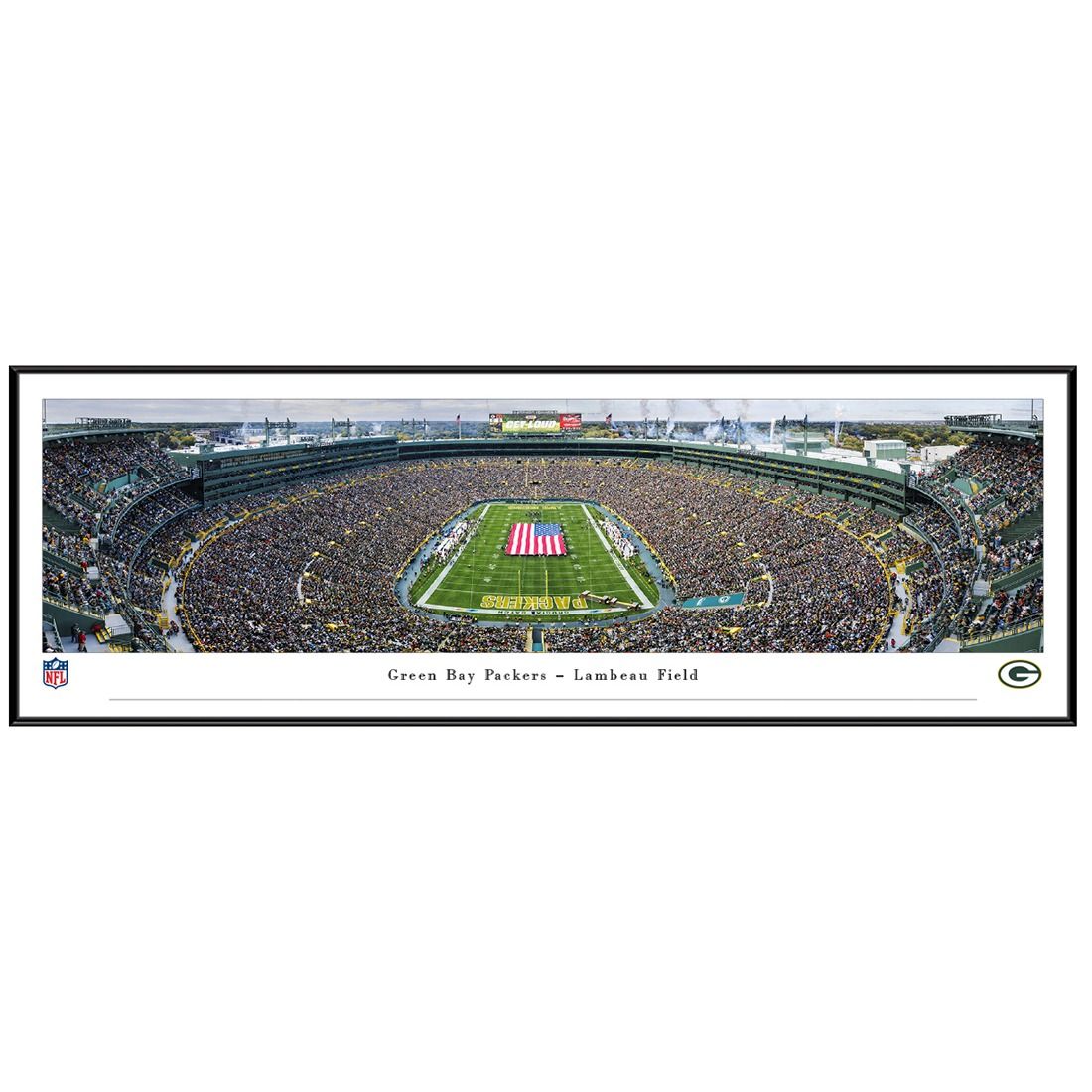 Lambeau Field End Zone Panoramic - Standard Frame