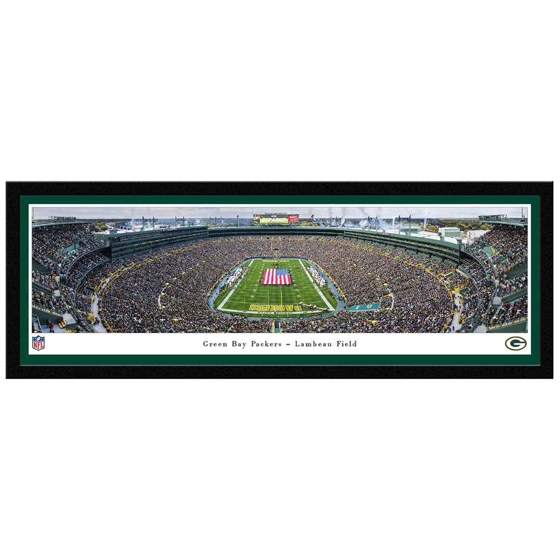Lambeau Field End Zone Panoramic - Select Frame