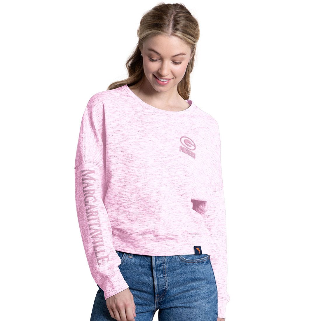 Packers Margaritaville Womens 5 O'Clock Crew 7 Packers Margaritaville Womens 5 O'Clock Crew